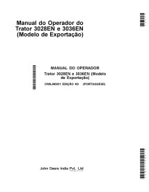 John Deere 3028EN, 3036EN compact tractor pdf operator's manual PT - John Deere manuals - JD-OMSJ40031