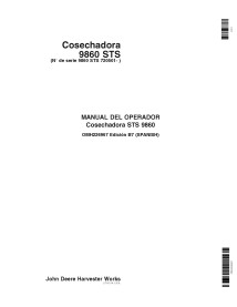 John Deere 9860 STS combinar pdf manual do operador ES - John Deere manuais - JD-OMH226967