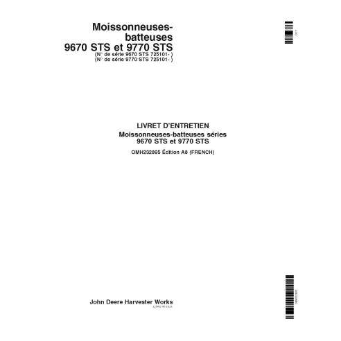 JD-OMH232895 Manual del operador de la cosechadora John Deere 9670 STS, 9770 STS FR (OMH232895)