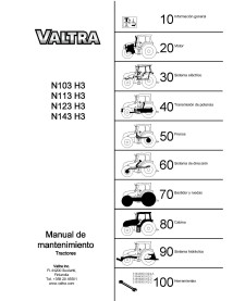 Manuel d'entretien pdf du tracteur Valtra N103, N113, N123, N143 ES - Valtra manuels - VALTRA-39223211-ES