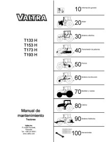 Valtra T133H, T153H, T173H, T193H tracteur pdf manuel d'entretien ES - Valtra manuels - VALTRA-39239211-ES