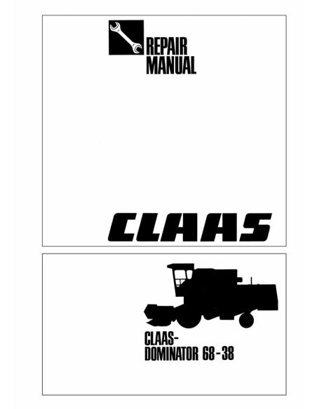 CLA-1852380 Manual de reparo da colheitadeira Claas Dominator 38-68