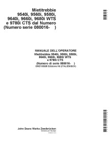 JD-OMZ103928 Manuel d'utilisation de la moissonneuse-batteuse John Deere 9540i, 9560i, 9580i, 9640i, 9660i, 9680i, 9780i (OMZ...