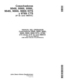 JD-OMZ103927 Manual del operador de la cosechadora John Deere 9540i, 9560i, 9580i, 9640i, 9660i, 9680i, 9780i ES (OMZ103927)