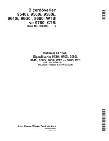 John Deere 9540i, 9560i, 9580i, 9640i, 9660i, 9680i, 9780i combinar pdf manual do operador TR - John Deere manuais - JD-OMZ10...