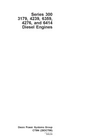 John Deere Series 300 - 3179, 4239, 6359, 4276, 6414 diesel engine pdf service manual  - John Deere manuals - JD-CTM4