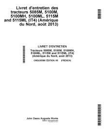 JD-OMSU35589 Manual del operador de los tractores John Deere 5085M, 5100M, 5100MH, 5115M, 5115ML (OMSU35589), agosto de 2013