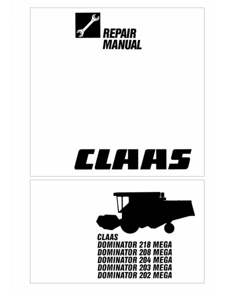 CLA-1880560 Claas Mega 202 - 218 combine harvester repair manual