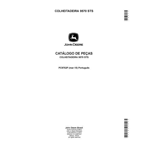 John Deere 9670 STS combinada pdf catálogo de piezas PT - John Deere manuales - JD-PC9752P-PT
