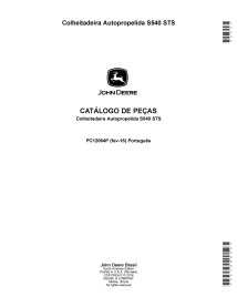 John Deere S540 STS combinada pdf catálogo de piezas PT - John Deere manuales - JD-PC12064P-TM