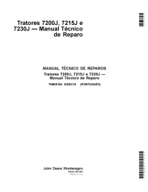 John Deere 7200J, 7215J, 7230J tractores pdf manual técnico de reparación PT - John Deere manuales - JD-TM805154-PT