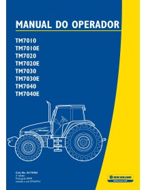 New Holland TM7010, TM7010E, TM7020, TM7020E, TM7030, TM7030E, TM7040, TM7040E tractors pdf operator's manual PT - New Hollan...