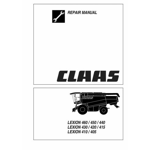 CLA-1886621 Claas Lexion 405, 410, 415, 420. 430, 440, 450, 460 Manual de reparo da colheitadeira CLA-1886621 Claas Lexion 405, 410, 415, 420. 430, 440, 450, 460 Manual de reparo da colheitadeira
