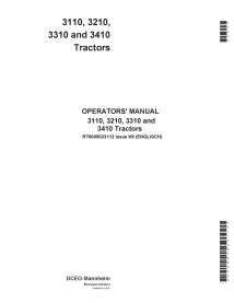 JD-RT6005023112 Manual do operador dos tratores John Deere 3110, 3210, 3310 e 3410 (RT6005023112)