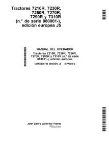 John Deere 7230R, 7210R, 7250R, 7270R, 7290R, 7310R tracteurs pdf manuel de l'opérateur ES - John Deere manuels - JD-OMRE579763