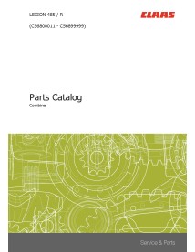 Claas Lexion 485 / R, C568 combine pdf parts catalog  - Claas manuals - CLAAS-LEX-485R-C568