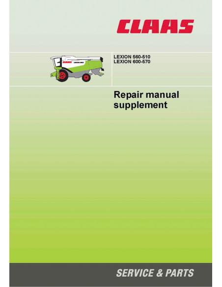 CLA-2903800 Claas Lexion 560-510, 600-570 combine harvester repair manual supplement