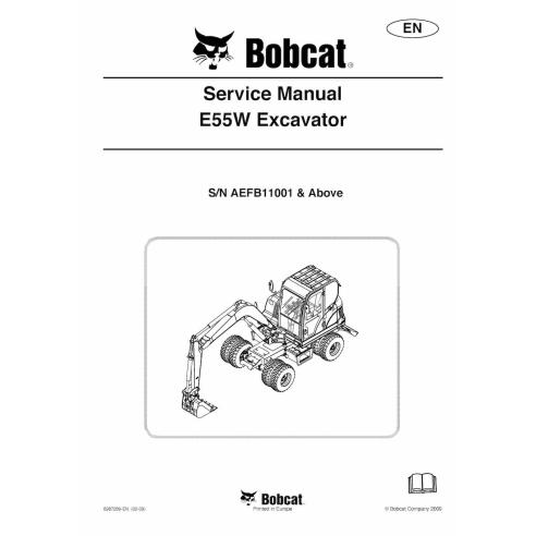 Bobcat E55W excavator pdf service manual  - BobCat manuals - BOBCAT-E55W-6987289-sm-03-10