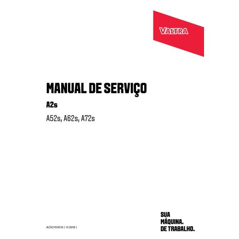 Valtra A52s, A62s, A72s trator pdf manual de serviço de oficina PT - Valtra manuais - VALTRA-ACX2707670