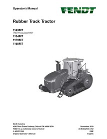 Fendt 1149MT, 1154MT, 1159MT, 1165MT tractor de orugas de goma pdf del manual del operador - Fendt manuales - FENDT-ACW3842930