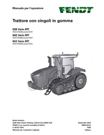 Fendt 938, 940, 943 Vario MT (motor Tier 4) tractor de orugas de caucho pdf operator's manual IT - Fendt manuales - FENDT-589...
