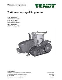 Fendt 938, 940, 943 Vario MT (Tier 4 Engine) rubber track tractor pdf operator's manual IT - Fendt manuals - FENDT-589614D1G-IT