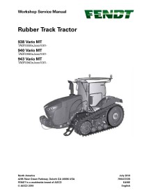 Fendt 938, 940, 943 Vario MT (motor Tier 3) tractor de orugas de goma pdf manual de servicio del taller - Fendt manuales