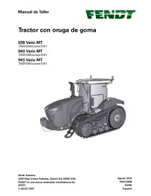 Fendt 938, 940, 943 Vario MT (motor Tier 3) tractor de orugas de goma pdf manual de servicio del taller ES - Fendt manuales -...