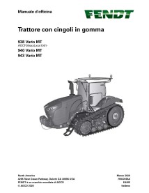 Fendt 938, 940, 943 Vario MT (Stage 5) rubber track tractor pdf workshop service manual IT - Fendt manuals - FENDT-79037496A-IT