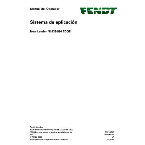 Fendt New Leader NL4330G4 EDGE application system pdf operator's manual ES - Fendt manuals - FENDT-609200D1A-ES