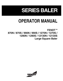 Manual do operador da enfardadeira Fendt 870, 990, 1270, 1290, 12130 pdf - Fendt manuais - FENDT-700735021E