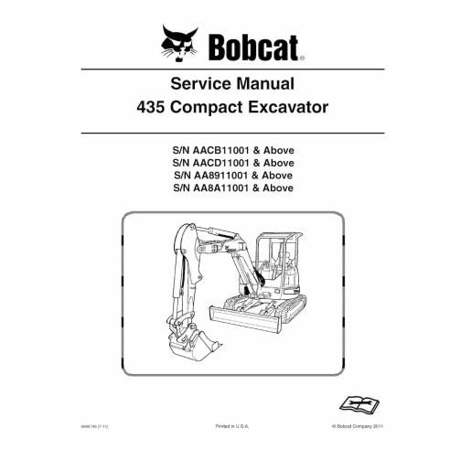 Bobcat 435 compact excavator pdf service manual  - BobCat manuals - BOBCAT-435-6986749-sm-07-11