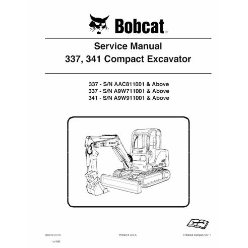 Bobcat 337, 341 compact excavator pdf service manual  - BobCat manuals - BOBCAT-337_341-6986746-sm-10-11
