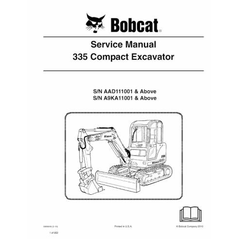 Manual de serviço em pdf da escavadeira compacta Bobcat 335 - Lince manuais - BOBCAT-335-6986949-sm-05-10