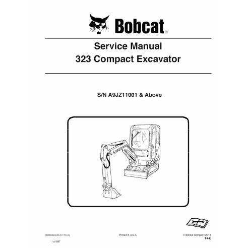 Manual de serviço em pdf da escavadeira compacta Bobcat 323 - Lince manuais - BOBCAT-323-6986958-sm-07-14