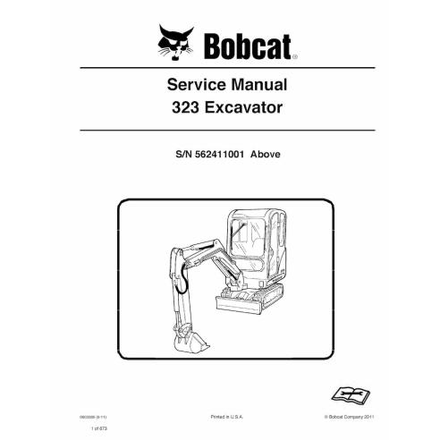 Bobcat 323 compact excavator pdf service manual  - BobCat manuals - BOBCAT-323-6903380-sm-06-11