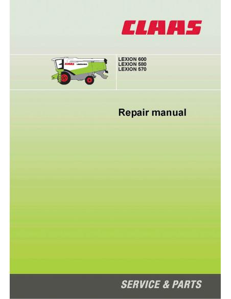 CLA-2931090 Manual de reparación de la cosechadora claas Lexion 570, 580, 600