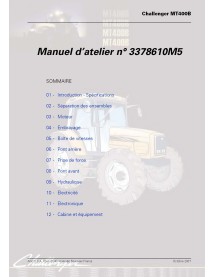 Tracteurs Challenger MT425B, MT455B, MT465B, MT475B Tier 3 pdf manuel d'entretien d'atelier FR - Challenger manuels - CHAL-33...