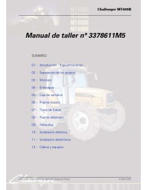 Manuel d'entretien d'atelier pdf des tracteurs Challenger MT425B, MT455B, MT465B, MT475B Tier 3 ES - Challenger manuels - CHA...