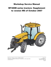 Manual de serviço de oficina em pdf para tratores Challenger MT425B, MT455B, MT465B, MT475B Tier 3 - Challenger manuais - CHA...