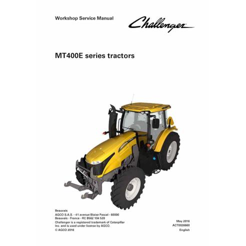 Manuel d'entretien d'atelier des tracteurs Challenger MT455E, MT465E, MT475E, MT485E, MT495E pdf - Challenger manuels - CHAL-...
