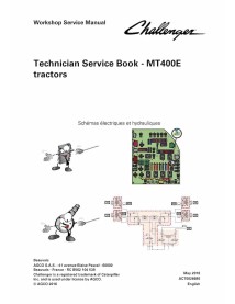 Tractores Challenger MT455E, MT465E, MT475E, MT485E, MT495E libro de servicio técnico pdf - Challenger manuales - CHAl-ACT002...