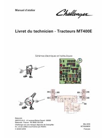 Carnet d'entretien des tracteurs Challenger MT455E, MT465E, MT475E, MT485E, MT495E pdf FR - Challenger manuels - CHAl-ACT0026...