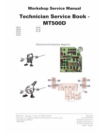 Challenger MT515D, MT525D, MT535D, MT545D, MT555D, MT565D, MT575D, MT585D, MT595D tractors pdf technican service book  - Chal...
