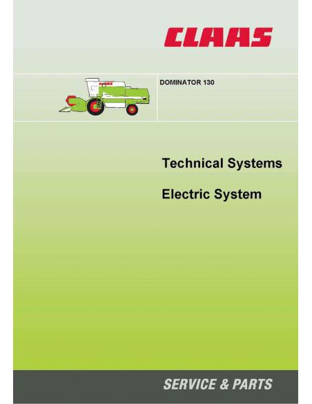 CLA-2935950 Claas Dominator 130 combine harvester technical systems manual