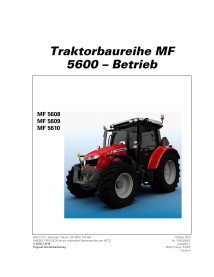 Manual do operador em pdf de tratores Massey Ferguson 5608, 5609, 5610 Dyna-4 DE - Massey Ferguson manuais - MF-7060056M2-DE