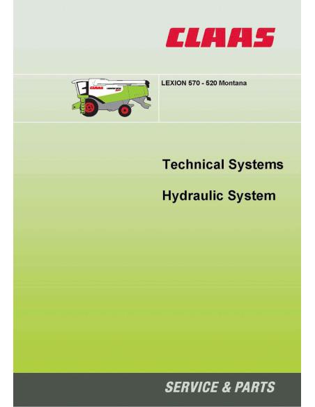 CLA-2936704 Manual de sistemas técnicos de la cosechadora claas Lexion 570-520 Montana
