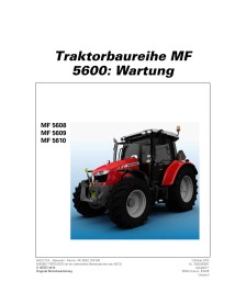 MF-7060083M1-OM-DE Manuel d'entretien des tracteurs Massey Ferguson 5608, 5609, 5610 Dyna-4 pdf DE