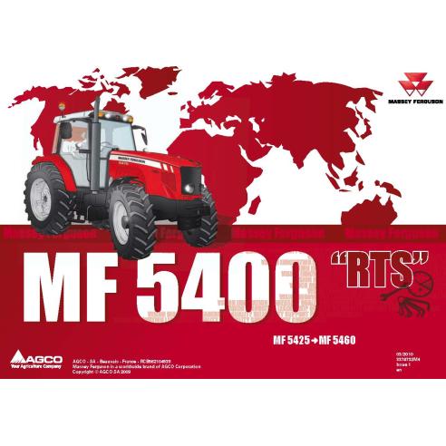 Massey Ferguson 5425, 5435, 5455, 5460 Tier 3 Perkins tractors pdf repair time schedule  - Massey Ferguson manuals - MF-33787...