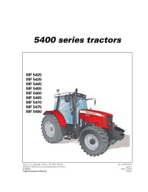 Manuel d'utilisation des tracteurs Massey Ferguson 5425 - 5480 Tier 3 pdf - Massey-Ferguson manuels - MF-4346732M2-EN
